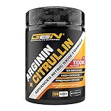 L-Arginin + L-Citrullin - 320 Kapseln - 1100 mg pro Kapsel - Citrullin + Arginin Base im 1:1 Verhältnis - Premium Aminosäuren - Laborgeprüfte Qualität - German Elite Nutrition