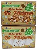 Bio Champignon Komplettset 1x Steinchampignon + 1x Champignon - Pilze selber züchten