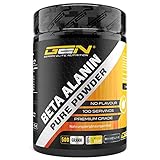 Beta Alanin - 500 g reines Pulver ohne Zusätze - +99% Reinheit - 100% Beta Alanine Aminosäure - Laborgeprüft - Vegan - German Elite Nutrition