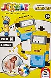 Schmidt Spiele 46113 Jixelz, Minions, 700 Teile, 2 Motive, Kinder-Bastelsets, Kinderpuzzle