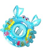 Baby Schwimmring, Baby Float, Schwimmring Aufblasbarer, Schwimmsitz Baby, Schwimmhilfe Spielzeug für Kleinkind 6 Monate bis 36 Monate (Blau)