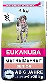 Eukanuba Hundefutter getreidefrei mit Fisch für große Rassen - Trockenfutter für Senior Hunde, 3 kg