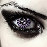 Farbige Pentagramm Kontaktlinsen ohne Stärke für Halloween Crazy contact lenses Design: Ciel