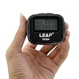 Cuzit TF6204 digitales LCD-Display Alarm Intervall Timer für Training Crossfit Laufen Yoga Gewichtheben Laufen Stoppuhr Sport Zeitnehmer