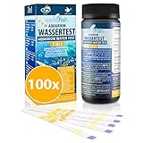 sanafish Aquarium Wassertest 7 in 1. Wasserqualität prüfen. 100 Teststreifen in Dose.