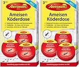 Aeroxon Ameisenköderdose für innen und außen 6X - Ameisengift innen, Ameisenköder, Ameisenfalle zum Ameisen bekämpfen, Ameisenfallen für innen, Armeisenfallen