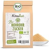 Rohrohrzucker BIO 1000g | Zucker aus kontrolliert biologischem Anbau | süß und lecker mit leicht malzigem Geschmack | angebaut in Südamerika | ideal zum Süßen von Speisen und Getränken | vom Achterhof