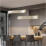 DAONPHARI Moderne Deckenleuchte, LED-Kronleuchter, LED-Pendelleuchten, Kristall-Deckenpendelleuchte für Esszimmer, Küche, nordisches Design, Wohnzimmerlampe, Pendelleuchte