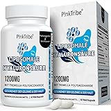 Hyaluronsäure Kapseln, Hochdosiert mit 1000mg Hyaluron und 200mg Tremella Polysaccharid, 500-700 kDa, Unterstützt Haut und Knochen Gelenke, 60 Softgels (1er Pack)