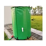 Stahlrahmenbecken, Zusammenklappbar Regentonne Grün PVC-Regen Eimer Zusammenklappbar Regenwasser-Ernte Sammlung Tank-Behälter for Garten ( Farbe : Grün , Größe : 225L/60x80cm )