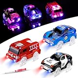 PROACC Track Cars, 3 Pack Race Cars Autorennbahn Spielzeug Auto, 5 LED Blinklichtern Magic Toys, Childs Geschenke