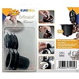 Eurosell 3 Stück Coffeeduck Espresso Capsule for kompatibel mit DeLonghi De´Longhi Krups etc Nespresso Machines Kapsel zum selber füllen wiederverwendbar Refillable Filtration