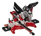 Einhell Zug-Kapp-Gehrungssäge TC-SM 2131/1 Dual (1800 W, 4900 min-^1, integrierte Zugfunktion, Werkstückanschlag, Spannvorrichtung, Laser)