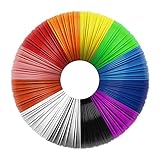 Filapen® 3D Stift PCL Filamente 1.75 mm | 100 meter Packung | 15 unterschiedliche Farben | Biologisch abbaubar | Geruchsneutral | 3D-Pen PCL-Filament für Niedrigtemperaturstift