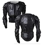 WILDKEN Motorrad Schutz Jacke Pro Motocross ATV Protektorenjacke mit Rückenprotektor Motorradjacke Scooter MTB Enduro für Damen und Herren (Schwarz, XXL)