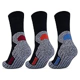 3 Paar Sportsocken Damen Herren Laufsocken Funktionssocken Wandersocken Stoßabfedernd 16101 (Farbmix 39-42)