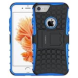 ALDHOFA iPhone 7 Hülle,(TPU Series) Handyhülle Schutzhülle Silikon für iPhone 7-Blau