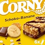 CORNY Schoko-Banane, Müsliriegel, 150g Schachtel mit 6 Riegeln