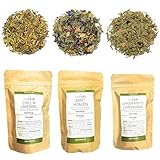 Tee Probierset Kräutertee Lose 3x20g, Signature Kräuter Tee-Mischung Geschenkset, TeaClub Herbal Tea