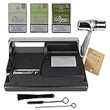 Powermatic 1 Plus Elite neuste Version Zigarettenstopfmaschine I Zigarettenstopfer Zigarettenmaschine Zigarettenfertiger (Inkl. 1x Fine-, 1x Easy-, 1x Rich Green Pepe Box)