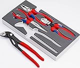 KNIPEX Zangen-Set in Schaumstoffeinlage, Mehrfarbig, 00 20 01 V15