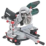 Metabo Kappsäge KGSV 216 M (619261000) Karton; mit Zugfunktion, Abmessungen: 760 x 475 x 340 mm, Auflagefläche: 345 x 730 mm, Max. Schnittbreite 90°/45°: 305 / 205 mm