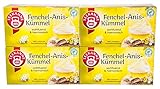 Teekanne Fenchel Anis-Kümmel, 4er Pack (4 x 20 Teebeutel), 4 x 60 g