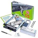 WorkDone 3,5-Zoll Drive Caddy mit 2,5-Zoll-HDD Konverter - Kompatibel für Dell PowerEdge Server Gehäuse Festplattenrahmen für 14. Generation R740 R640 R540 R440 R340 R6415 R7415 R7425 X7K8W