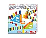 Noris 606065646 - Domino Run Basic - Set mit 200 Steinen und einer Rampe für einen beeindurckenden Parcour, ab 3 Jahren