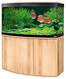 Aquariumkombination Fluval Vicenza 260 mit LED Beleuchtung, Heizer, Filter und Unterschrank Kernbuche