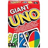 Mattel Games GRL91 - UNO Giant Kartenspiel für die ganze Familie mit 108 übergroßen Karten