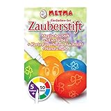 Metma P-101 - Eierfarben, 5 Stück, Gelb, Orange, Rot, Blau, Grün, magischer Stift, Karte für geheime Nachricht, Handschuh Färbetabletten, Ostereier, Ostern