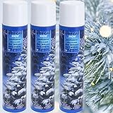 900ml Deko Kunstschnee Spray für Weihnachtsbaum - Schneespray Fenster Deko Schnee aus der Dose Sprühschnee für Tannenbaum künstlicher Schnee-Spray Snow Spray for Tree Fensterspray Weihnachten