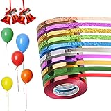 10 Rollen Geschenkband,10m je Rolle Ringelband Bunt,Curling Ribbon für Hochzeit Partei Festival Dekoration Handwerk Geschenkverpackung Florist Luftballon