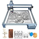 SCULPFUN S9 Laser Graviermaschine, hochpräzise CNC-Lasergravur-Schneidemaschine mit 90-W-Effekt, Hochenergie-Laserschneider für 15 mm Holz, 0,06 mm ultrafeiner komprimierter Punkt mit festem Fokus