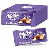 Milka Kuhflecken Tafel 23 x 100g, Schokoladentafel mit Kuhflecken aus weißer Schokolade, Noch schokoladiger