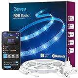 Govee LED Strip 10m, Bluetooth RGB LED Streifen, Farbwechsel, Musik Sync, 64 Szenenmodus, Steuerbar via App-steuerung, und Steuerbox