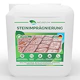 Steinimprägnierung außen - Tiefenwirksame Steinversiegelung als Schutz vor Grünbelägen - Ungiftig, Geruchsneutral - Premium Pflege für Beton, Pflasterstein und Mehr - Ergiebige 5L für 70-100m²…