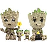 Hawofly Groot Pflanzgefäß,Blumentopf Treeman,Groot Sukkulenten Pflanzgefäß,Niedliche Pflanzen Blumentopf mit Loch Stifthalter, Beste Geburtstagsgeschenk für Kinder