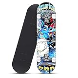 Skateboard Komplettboard Erwachsene Kinder 31x 8 Zoll Skateboards Doppel Kick Deck, ABEC-7 Kugellager, 7-lagigem Ahornholz Geschenke für Jugendliche Mädchen Teenager