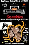 Qchefs Snackies |Hunde Zahnpflege-Snack| Zahnsteinentferner| Hundeleckerli- kleine & große & Allergiker| Leckerli gegen Mundgeruch & Zahnfleischentzündung| Hüttenkäse- natürlich antibakteriell