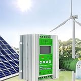 2000W Wind Solar Hybrid System MPPT Laderegler Solarhybrid MPPT Ladeboost Controller mit Dump Load LCD-Anzeige für Windgenerator Solarpanel (Wind 1000W + Solar 1000W-12V/24V/48V)