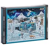 HAZET Santa Tools Adventskalender 2022 mit 44-teiligem Premium Werkzeug-Satz inkl. Mini Akkuschrauber mit Holster & Bit-Set , tägliches QR-Code Gewinnspiel