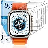 [8 Stück] Uyiton Vollbild Schutzfolie für Apple Watch Ultra 49mm Folie, [HD-Klar, Anti-Staub] Weich TPU iWatch Ultra 49mm Displayschutzfolie, [Kratzfest, Blasenfrei] Selbstheilung Displayschutz