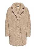 ONLY Damen Kurzmantel Aurelia Sherpa Coat 15180347 Cuban Sand M