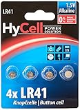 HYCELL 1516-0025 HyCell Alkaline Knofpzelle LR41 1,5V, V3GA, LR41/192 Akku-Set