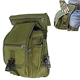 Fontic 15x13x28cm Multi-funktion Wasserdicht Hüfttasche Beintasche aus Nylon 600Dx900,Sport Taktische Airsoft Militär Tropfen Bein Schenkel Bag Dienstprogramm Gürtel Tasche Beinbeutel