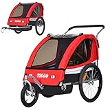 Tiggo Kinderanhänger Jogger 2 in 1 Kinderfahrradanhänger Fahrradanhänger Anhänger 50402