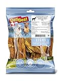 DeliBest Light Pferdesehnen I Dental Sticks I Hundesnacks getreidefrei I natürlicher Hunde Zahnsteinentferner I Kauartikel aus Pferdefleisch für Hunde I Hundezahnpflege Snack 200g