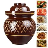 BaiJaC ZIRUIGONG Sauerkraut Fermentationstank, großer Kapazität Keramik Sauerkraut-Topf, Gute Luftdichtheit, sehr geeignet for Sauerkraut und Kimchi, XL (Size : XXLarge)